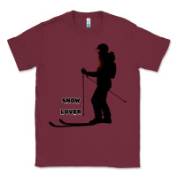 Burgundy nighttime ski adventure Classic Tee - tuanDangUi