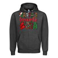 Charcoal Heather Santa's Favorite Cna Zipper Hoodie - BundleAndBundleShop