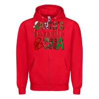 Red Santa's Favorite Cna Zipper Hoodie - BundleAndBundleShop