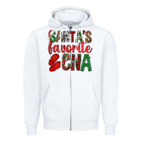 White Santa's Favorite Cna Zipper Hoodie - BundleAndBundleShop