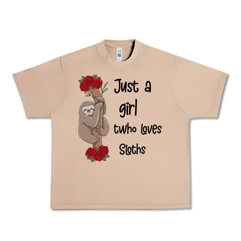 Just A Girl Who Loves Sloths Urban Heavy Tee by Bettercallsaul | Teevron