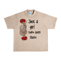 French Oak just a girl who loves sloths Urban Heavy Tee - Bettercallsaul