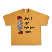 Peanut Butter just a girl who loves sloths Urban Heavy Tee - Bettercallsaul