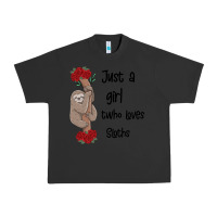 Pigment Black just a girl who loves sloths Urban Heavy Tee - Bettercallsaul