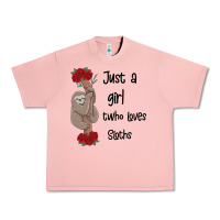 Salmon just a girl who loves sloths Urban Heavy Tee - Bettercallsaul