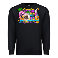 Black spooky girl summer Premium Sweatshirt - CowhideDigitalArt