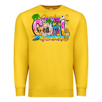 Lemon spooky girl summer Premium Sweatshirt - CowhideDigitalArt