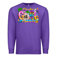 Purple spooky girl summer Premium Sweatshirt - CowhideDigitalArt