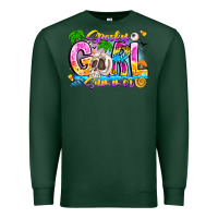 Sports Green spooky girl summer Premium Sweatshirt - CowhideDigitalArt