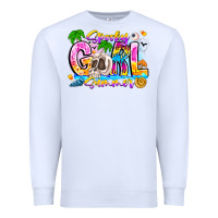 White spooky girl summer Premium Sweatshirt - CowhideDigitalArt