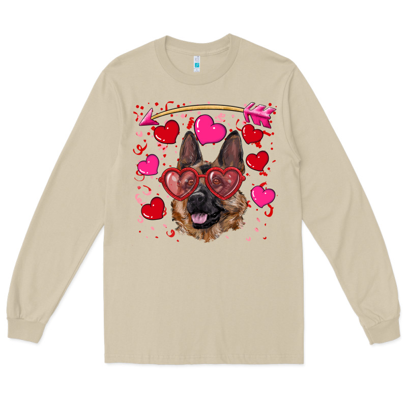 Valentine's German Shepherd Long Sleeve Tee by RanaPortraitStore | Teevron