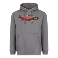 Storm Chinook Salmon Fish Illustrations Heavyweight Hoodie - LillyAllenDesigns