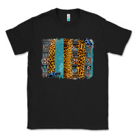 Black Aztec Leopard Glitter Brushstrokes Classic Tee - Bettercallsaul