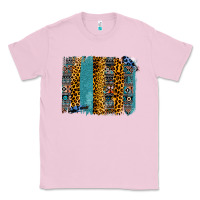 Bubblegum Pink Aztec Leopard Glitter Brushstrokes Classic Tee - Bettercallsaul