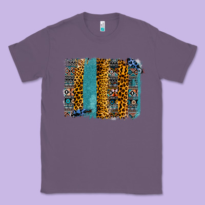 Aztec Leopard Glitter Brushstrokes Classic Tee Designed By Bettercallsaul
