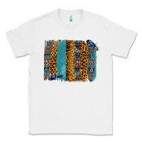 White Aztec Leopard Glitter Brushstrokes Classic Tee - Bettercallsaul