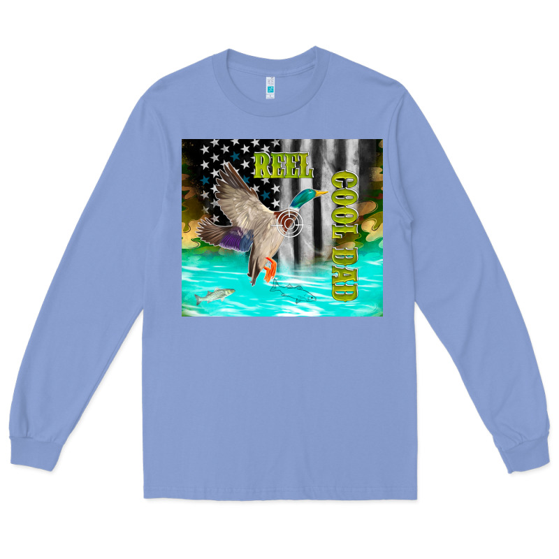 Reel Cool Dad Bass Long Sleeve Tee by TumblerDesignByShophia | Teevron