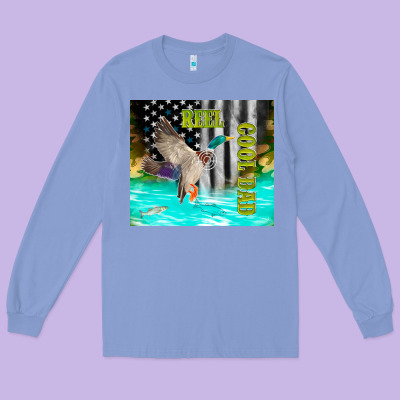 Reel Cool Dad Bass Long Sleeve Tee Designed By Tumblerdesignbyshophia