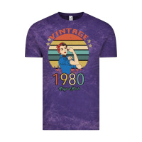 Cloud Purple Vintage 1980 Original Parts Women 40th Birthday Vintage Tee - Bettercallsaul