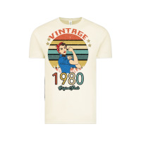 Vintage Arctic Vintage 1980 Original Parts Women 40th Birthday Vintage Tee - Bettercallsaul