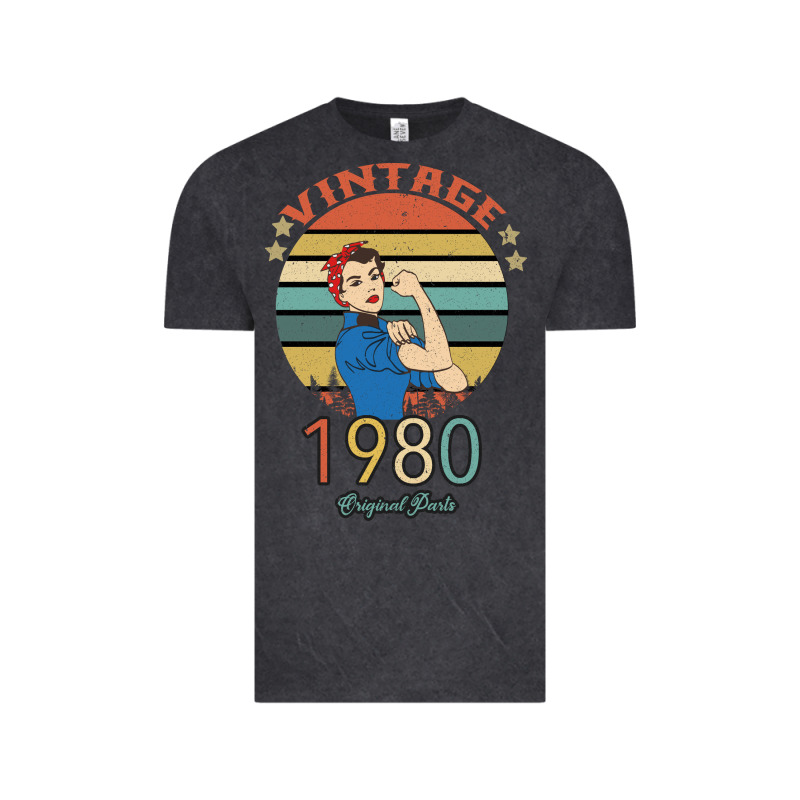 Vintage 1980 Original Parts Women 40th Birthday Vintage Tee by Bettercallsaul | Teevron