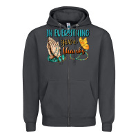 Smoke İn Everything Give Thanks Zipper Hoodie - BundleAndBundleShop