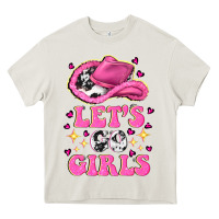 Cream lets go girls Heavy Core Tee - NancyCooperArtShop