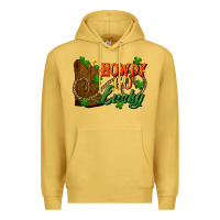 Antique Gold Howdy go lucky st. patricks day Premium Hoodie - FaDigitalArtStudio