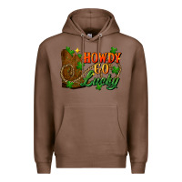Chestnut Howdy go lucky st. patricks day Premium Hoodie - FaDigitalArtStudio