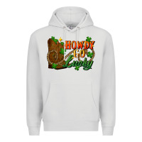 Dove Grey Howdy go lucky st. patricks day Premium Hoodie - FaDigitalArtStudio