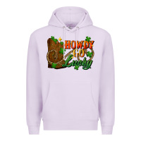 Lilac Howdy go lucky st. patricks day Premium Hoodie - FaDigitalArtStudio