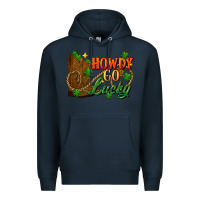 Navy Howdy go lucky st. patricks day Premium Hoodie - FaDigitalArtStudio