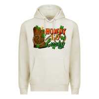 Oatmeal Heather Howdy go lucky st. patricks day Premium Hoodie - FaDigitalArtStudio