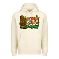 Sandshell Howdy go lucky st. patricks day Premium Hoodie - FaDigitalArtStudio