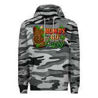 Slate Camo Howdy go lucky st. patricks day Premium Hoodie - FaDigitalArtStudio