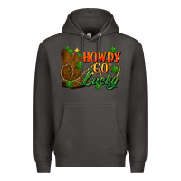 Smoke Howdy go lucky st. patricks day Premium Hoodie - FaDigitalArtStudio