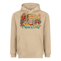 Mushroom Thankful Blessed Kind Of Mess Heavyweight Hoodie - CowhideDigitalArt