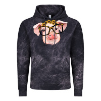 Cloud Black sunflowers with pig Vintage Hoodie - RanaPortraitStore