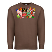 Chestnut Noel Afro Girl Baby Premium Sweatshirt - CowhideDigitalArt