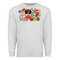Dove Grey Noel Afro Girl Baby Premium Sweatshirt - CowhideDigitalArt