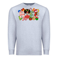Heather Grey Noel Afro Girl Baby Premium Sweatshirt - CowhideDigitalArt