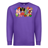 Purple Noel Afro Girl Baby Premium Sweatshirt - CowhideDigitalArt