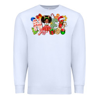 White Noel Afro Girl Baby Premium Sweatshirt - CowhideDigitalArt