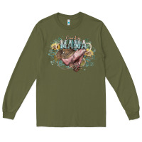 Army Green Country Mama Long Sleeve Tee - HowdyJamesFarm