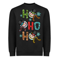 Black ho ho ho Heavyweight Sweatshirt - OliviaCreatesArt