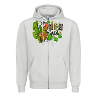 Dove Grey un pinch able Zipper Hoodie - FaDigitalArtStudio