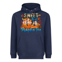 Navy Sweet Like Pumpkin Pie Heavyweight Hoodie - CowhideDigitalArt