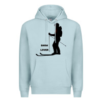 Blue Mist nighttime ski adventure Premium Hoodie - tuanDangUi