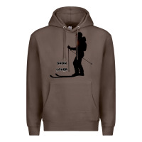 Coffee nighttime ski adventure Premium Hoodie - tuanDangUi