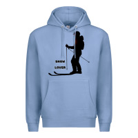 Colony Blue nighttime ski adventure Premium Hoodie - tuanDangUi